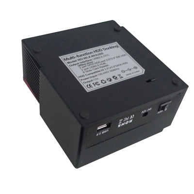2.5 inch & 3.5 inch Multi-function USB 2.0 SATA /IDE HDD Docking with Card Reader & 1 port IDE +2 ports SATA HDD & 2 ports HUB(Black)