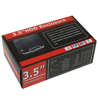 USB 3.0 Port 3.5 inch SATA HDD Enclosure, Aluminum Casing