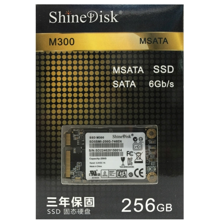 ShineDisk M300 256GB Solid State Drive / mSATA3.0 Hard Disk for Laptop