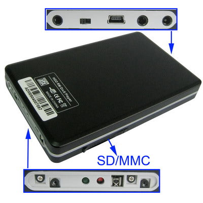 High Resiloution Multi-Media Player Support CF/SD/MMC/MS Card reader+HOST, Use Amlogic 7228 Chipset
