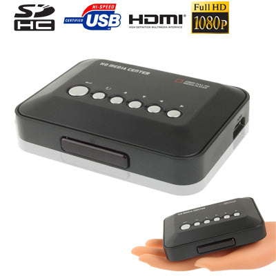 1080P HD Media Player, Support SD/MMC/MS Cards, Maximum support to 3TB