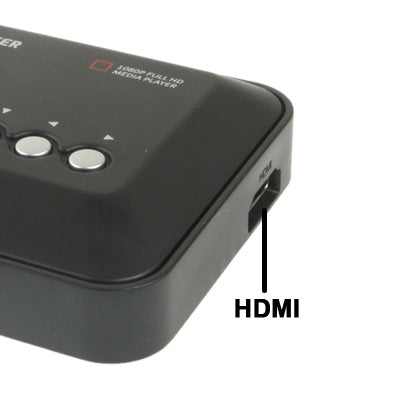 1080P HD Media Player, Support SD/MMC/MS Cards, Maximum support to 3TB