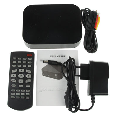 1080P Full HD Media Player with Remote Control & HDMI Interface, Support SD Card / USB Flash Disk / Autoplay / Repeat Play(Black)