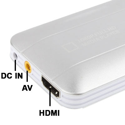 Mini Full HD 1080P HDMI Multimedia HDD player with SD/MMC/SDHC Card reader/HOST USB  Function, External HDD, Size: 85x55x10mm(Silver)