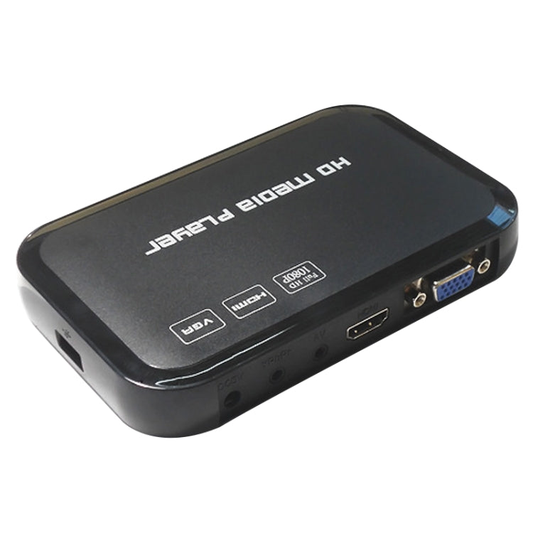 1080P HD Media Player, Support SD/MMC Cards(Black)