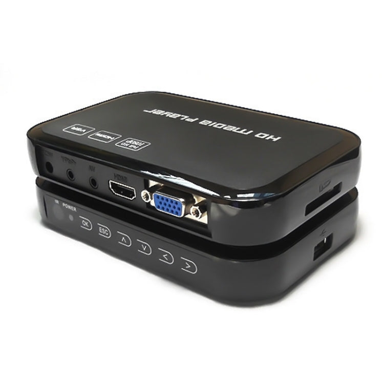 1080P HD Media Player, Support SD/MMC Cards(Black)