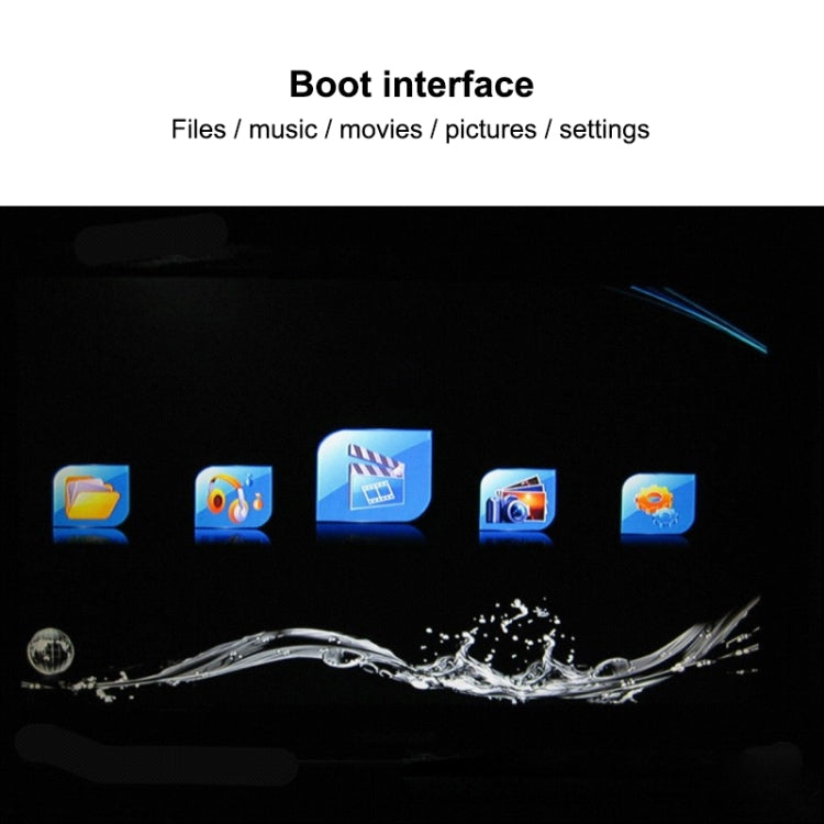 1080P HD Media Player, Support SD/MMC Cards(Black)
