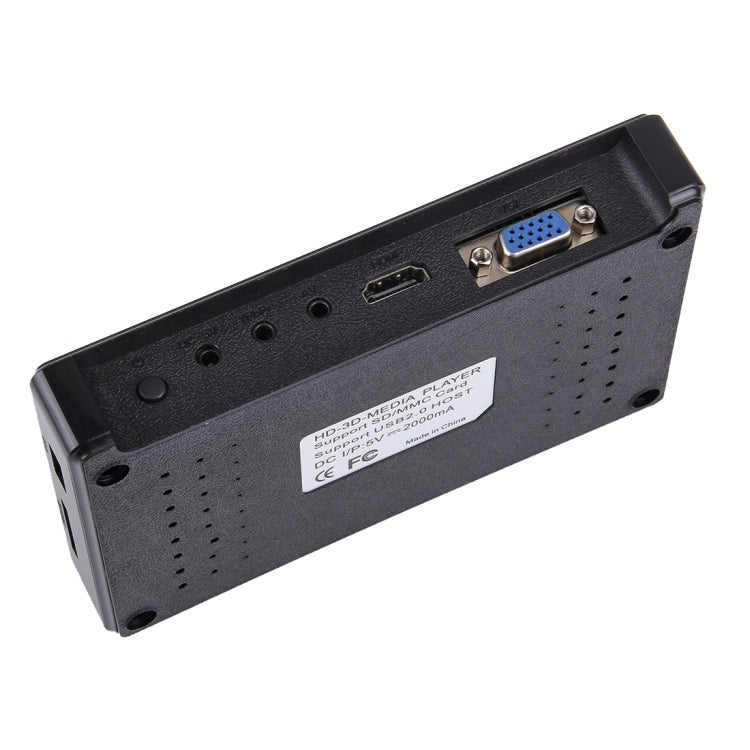 1080P HD Media Player, Support SD / MMC Cards(Black)