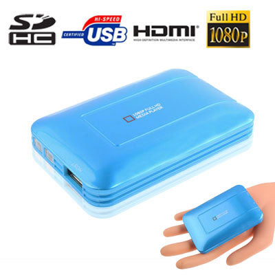 Mini Full HD 1080P HDMI MultiMedia HDD player with SD/MMC/SDHC Card reader/HOST USB