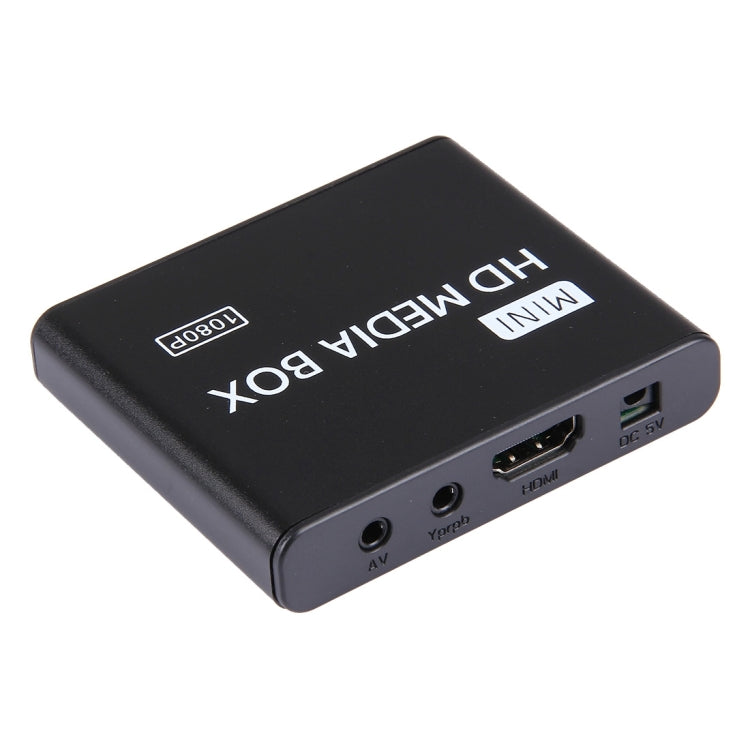 Full HD 1080P HDMI MultiMedia HDD player with SD/MMC Card & USB Slot, Support External Removable Hard Disk Storage(Black)