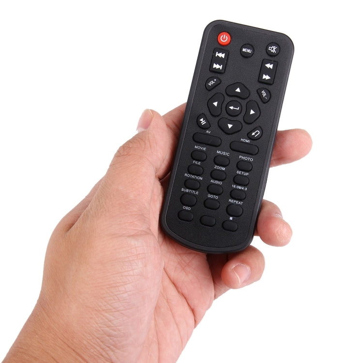 Full HD 1080P HDMI MultiMedia HDD player with SD/MMC Card & USB Slot, Support External Removable Hard Disk Storage(Black)