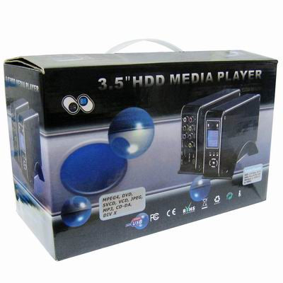 3.5-Inch SATA & IDE HDD Divx Media Player for SD(MMC) Card(Black)