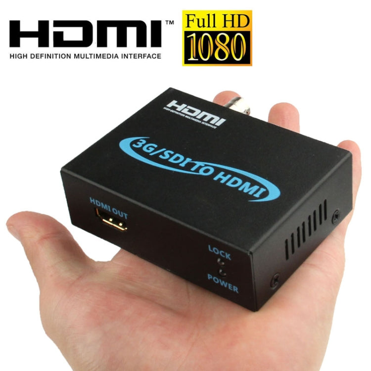 Full HD Output 1080P SDI To HDMI Converter 3G-SDI to HDMI for Driving Monitor, Model: AY-3501(Black)