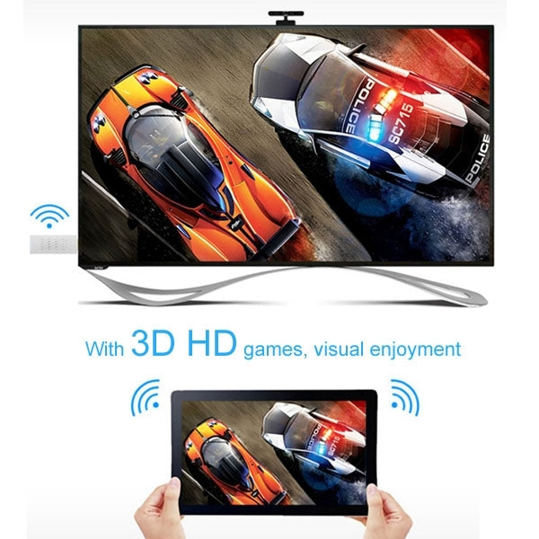 Dual Band 2.4GHz / 5GHz Wifi HDMI Miracast DLNA Display Dongle for iPhone iOS / Android Smartphone, CPU: ARM Cortex A9 Single Core 1.2GHz, Support WIFI + HDMI