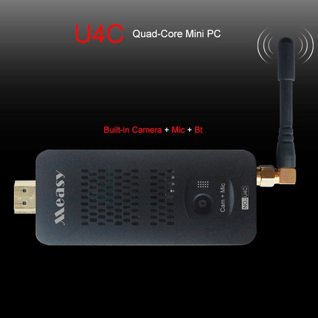 Measy U4C Quad-Core Android 4.2 Mini PC TV Box Built-in Camera & Mic & Bluetooth(Black)