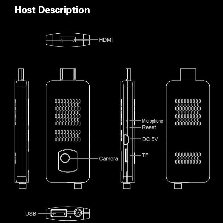 Measy U4C Quad-Core Android 4.2 Mini PC TV Box Built-in Camera & Mic & Bluetooth(Black)