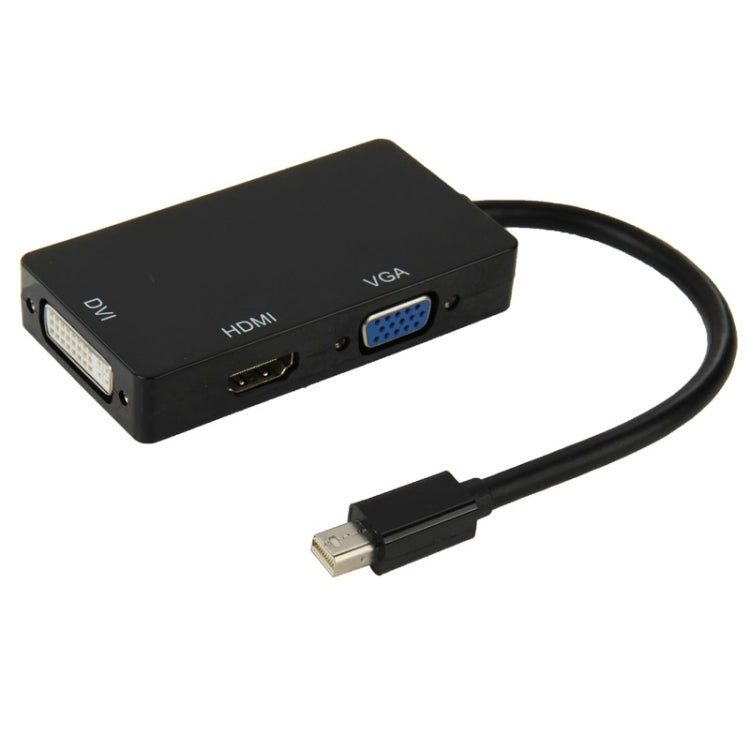 Mini DisplayPort Male to HDMI + VGA + DVI Female Adapter Converter Cable for Mac Book Pro Air, Cable Length: 17cm