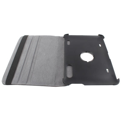 360 Degree Rotatable Leather Case with Holder for HTC Jetstream(Black)