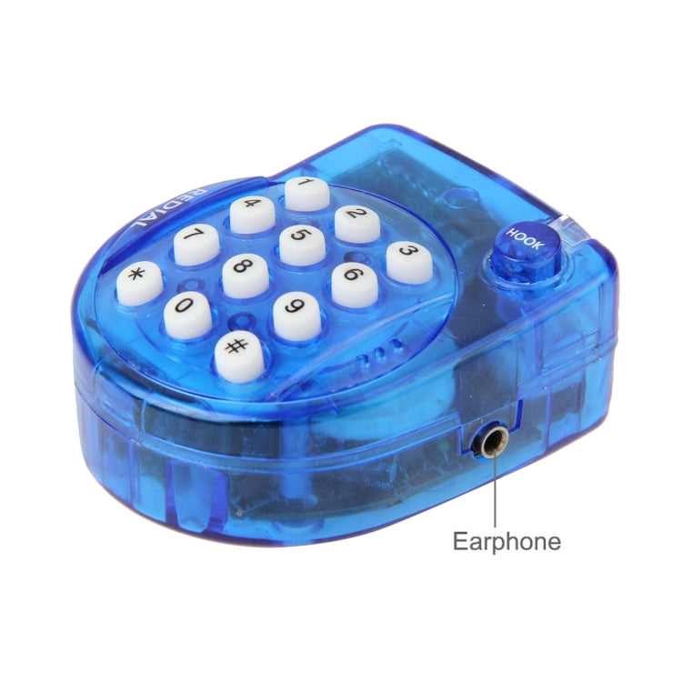 QL-2008 Phone Genius Mini Handsfree Telephone, Size: 57 x 46 x 26mm(Blue)