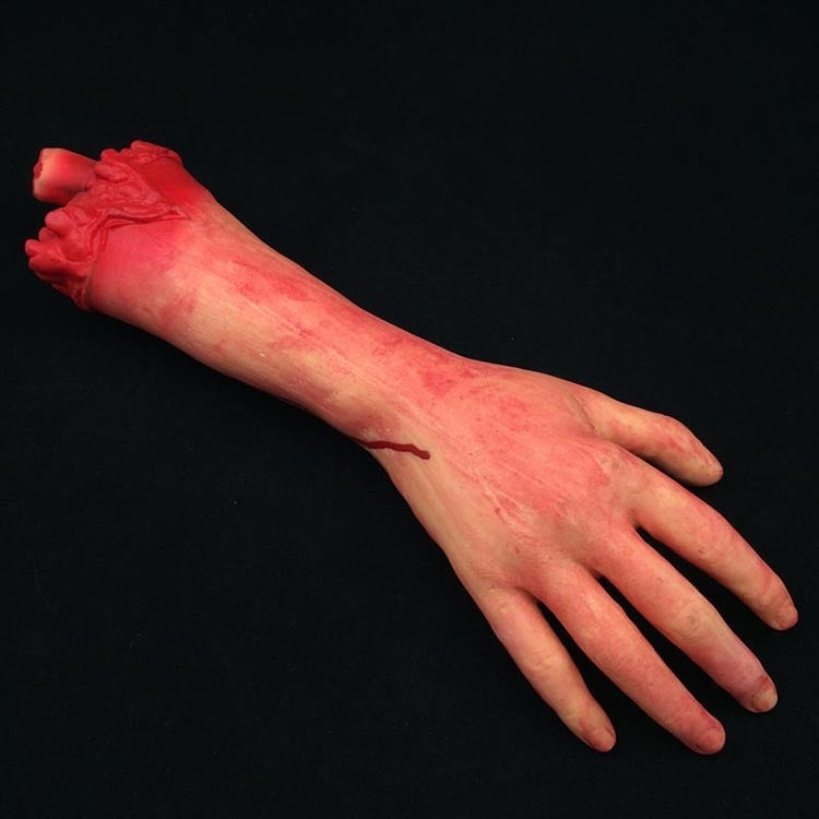Halloween April Fool Day Prop Body Parts Decoration Bloody Hand