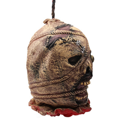 Scared Ghost Bloody Head with only One Eyeball Scary Toy for Halloween(Brown)