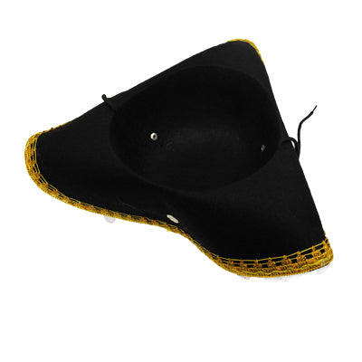 Black Lace Pirate Hat for Halloween Costume(Black)