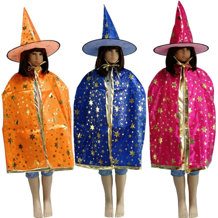 Halloween Cloak + Mysterious Witch Hat(Black)