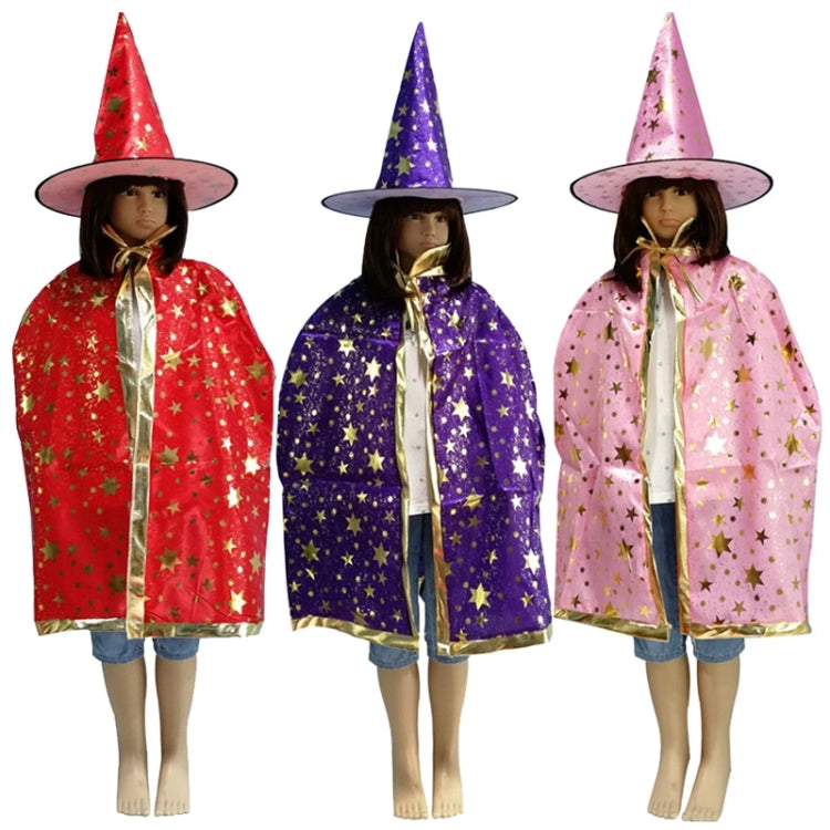 Halloween Cloak + Mysterious Witch Hat(Black)