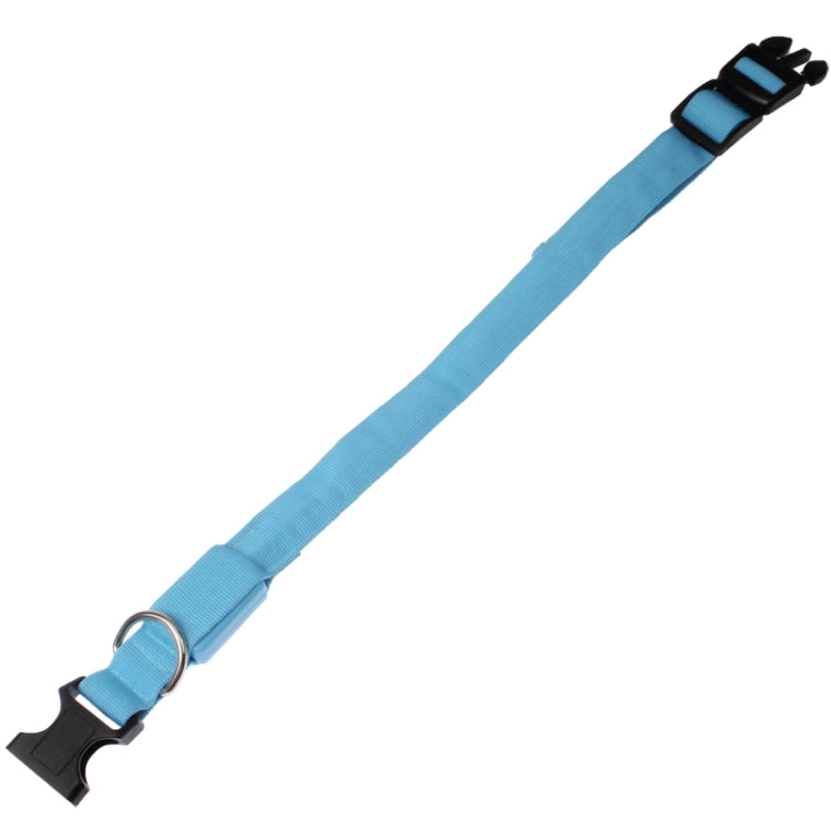 Adjustable 3-Mode LED Flashing Dog Collar, Size: XL(Blue)