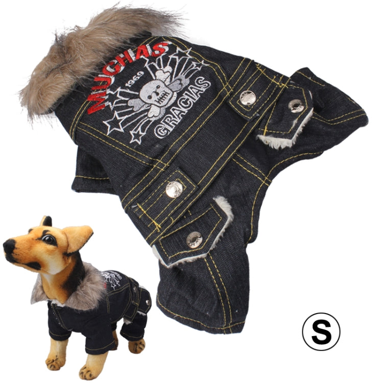 Stylish Denim Dog Coat Autumn / Winter Clothes