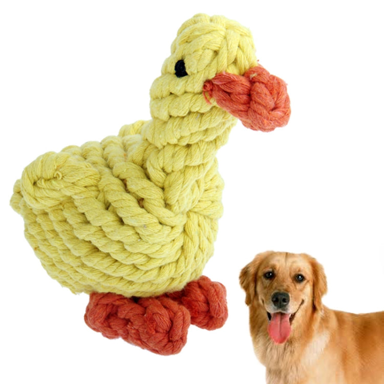 Duck Style Pet Handmade Cotton Rope Toy