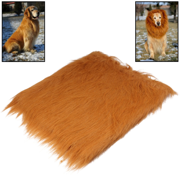 Large Pet Dog Cat Lion Wigs Mane Hair Festival Party Fancy Dress Clothes Costume
