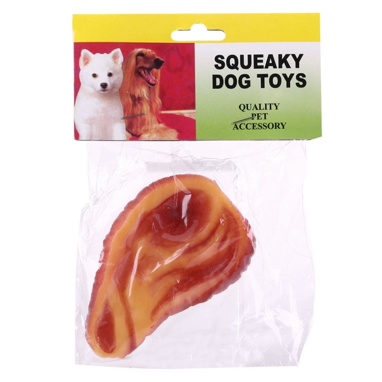 Streaky Pork Shape Plastic Pet Toys with Whistle for Dogs / Cats(Orange)