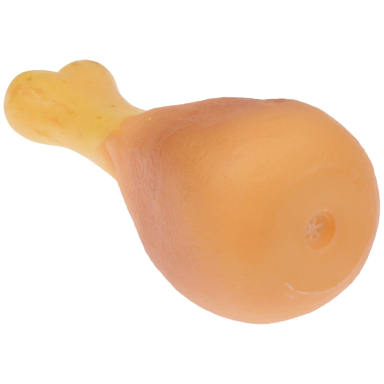 Round Drumstick Shape Plastic Pet Toys with Whistle for Dogs / Cats