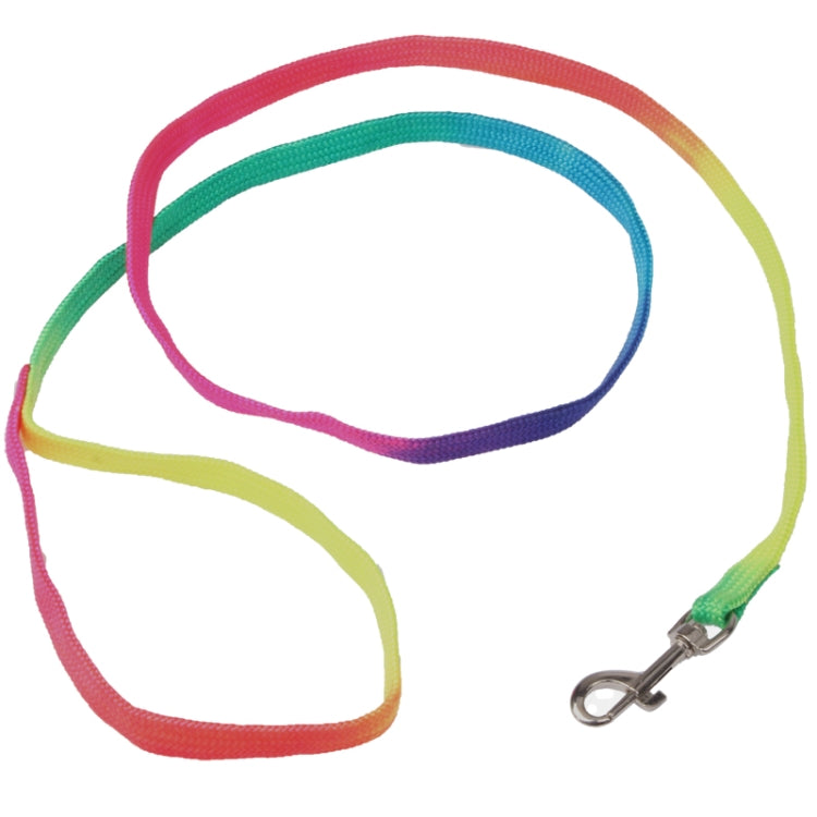 Colorful Lovely Pet Nylon Leash Harness Chest Collar Neck Lead Strap for Dog Puppy, Length: 1.1m