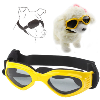 Stylish Dog UV Protection Fold Goggles(Yellow)