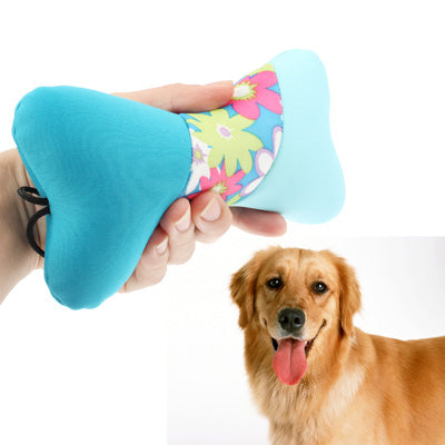 Bone Shape Pet Toys with a Whistle (Cotton Filling), Suitable for Dogs / Cats, Random Color Delivery