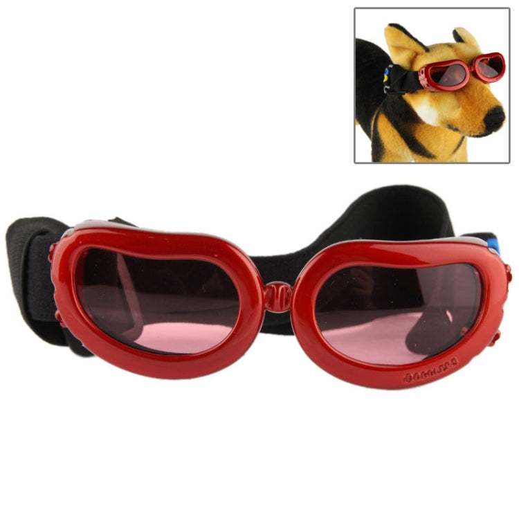 Fashion Pet Dog UV Goggles / Sunglasses Eye Wear Protection(Red)