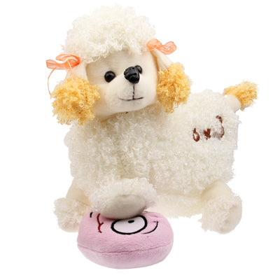Amazing Face / Smiling Face Soft Plush Pet Dog Toy with a Whistle (Cotton Filling)