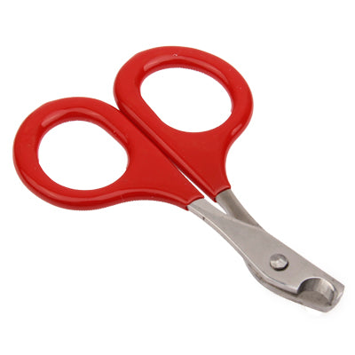 5 PCS Small Pet Nail Clipper Nail Scissors Pet Dog Cat Scissors Cutter(Red)