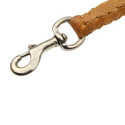 1.1m Synthetic Leather Braided Harness Lead Leash Traction Rope Dog Safety Rope Chain for Puppy Dog Pet