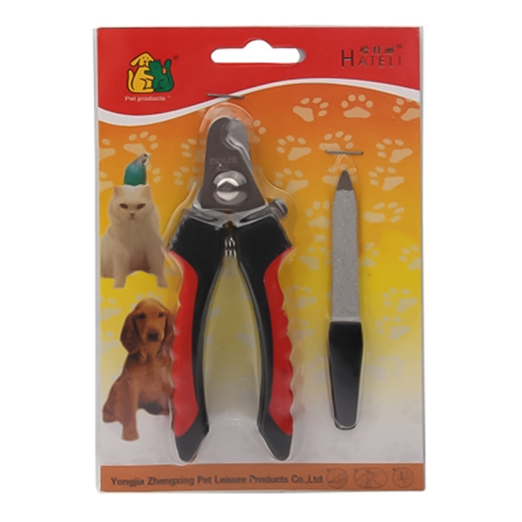 Pet Nail Scissors and Paw Nail File Tool Set(Black)