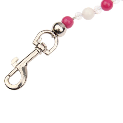 Pet Dog Leashes Puppy Beaded Pearl Lead Leash Traction Pulling Rope