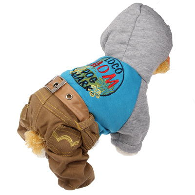 Spring & Autumn Western Denim Clothes for Dogs,