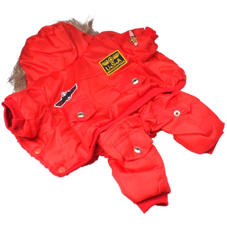 Air Force Uniform Style Dog Warm Coat Autumn / Winter Clothes