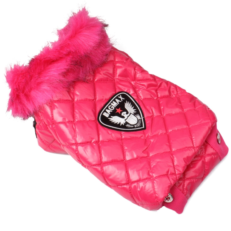 Lovely Magenta Cotton Dog Coat Autumn / Winter Clothes