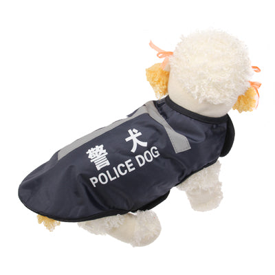 Police Dog Vest Pet Clothes Apparel Coat ( Size: M )