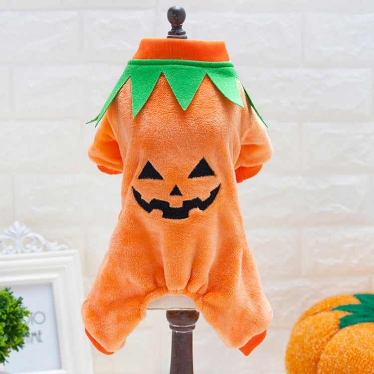 Orange Pumpkin Jack Pet Dog Halloween Costume, Size: XXL, Chest: 52cm, Back Length: 40cm