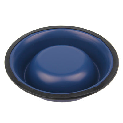 High-quality Stainless Steel Baking Paint Dog Bowl Pet Water Feed Bowl (Blue)