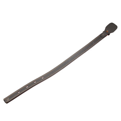 Double Lines Leather Pet Collar Pet Neck Strap, Size: 54.0 x 2.5cm(Brown)